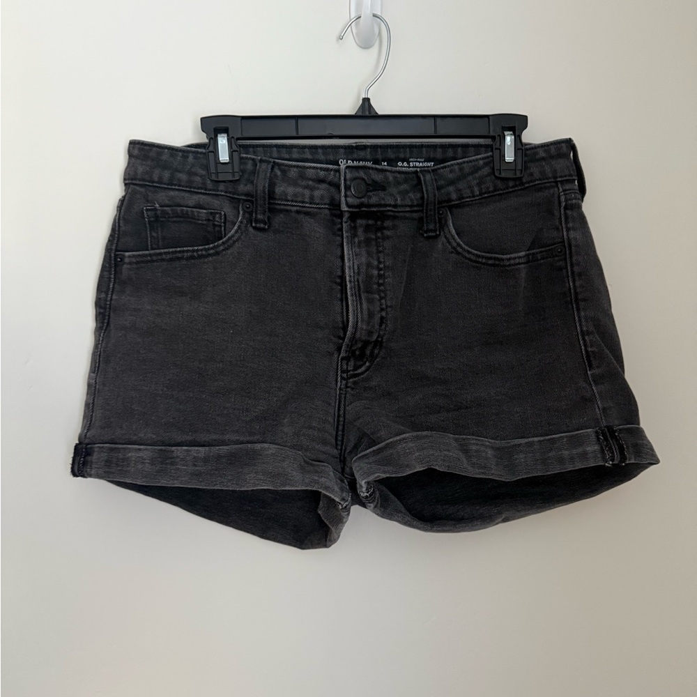 Classic Black Denim Women's Shorts